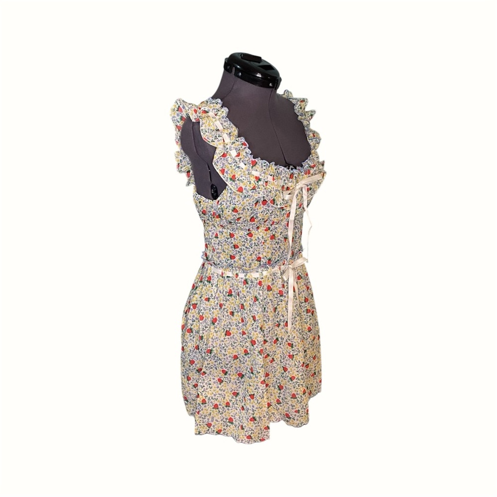 For Love & Lemons Strawberry Kiss Slip Dress - Picture 7 of 9